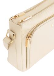 Cream leather handbag for women TORES-0983-12(W24)-06