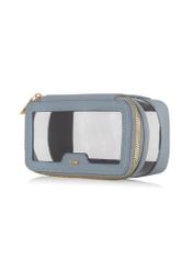 Small blue transparent women's cosmetic bag TOREC-0901-61(W24)-02