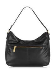 Black leather women's hobo handbag TORES-0937-99(Z24)-04