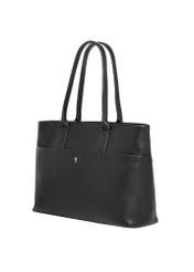 Women's leather handbag with laptop compartment TORES-1314-99(Z26), diagonal product view on a white background.
