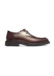 Dark brown leather men's shoes BUTYM-0587-1I(Z26), side view of the product on a white background.