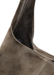 Women's suede shopper bag khaki TORES-1177-57(Z25)