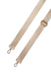 Beige women's laptop bag TOREN-0344-1A(W26), product strap view on white background.