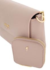 Pink women's messenger bag with chain TOREC-0767B-34(W25)-08