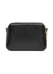 Black small women's handbag TOREC-1126-99(W26), product view from the back on a white background.