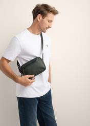 Men's city crossbody bag TORMN-0434-99(Z26), front product view on the model's silhouette, on a light background.