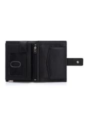 Large men's leather wallet PORMS-0143B-99(Z25), product view inside on white background.