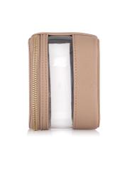 Beige transparent women's cosmetic bag TOREC-0900-81(W24)-03