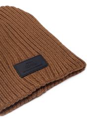 Brown men's winter hat CZAMT-0011-79(Z24)