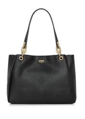 Black women's handbag made of imitation leather TOREC-0998-99(W25)-01