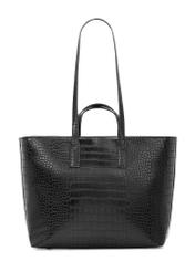 Black women's shopper handbag TOREC-1204-9G(W26), product view from the back on a white background.