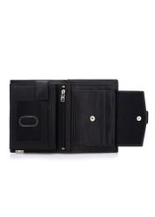 Large men's leather wallet PORMS-0143B-99(Z25), product view inside on white background.