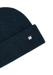 Dark green women's wool blend hat CZADT-0201-8C(Z26), close-up of the product detail on a white background.