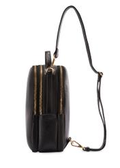 Black leather women's backpack TORES-1162-99(Z25)