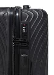 Small wheeled suitcase WALAB-0088-99-19(W26), close-up of the combination lock on a white background.