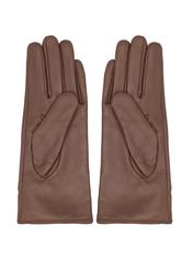 Camel leather women's gloves with buckle REKDS-0087-24(Z24)