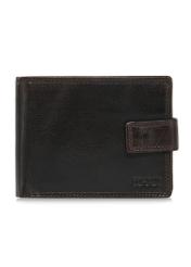 Leather clasp brown men's wallet PORMS-0553-89(W24)-01