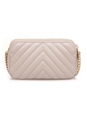 Small cream women's handbag TOREC-1051-12(Z25), product view from the back on a white background.