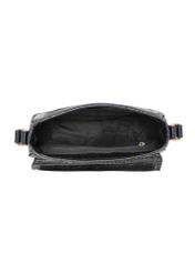 Black rounded mailbag croco TOREC-0756A-97(W24)-05