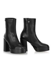 Women's heeled leather boots BUTYD-1043-99(Z23)-02