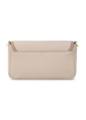 Small beige women's handbag TOREC-1163-1D(W26), back view of the product on a white background.