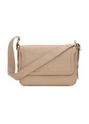Beige women's messenger bag TOREC-1250-1B(Z26) - front product view, on a white background.