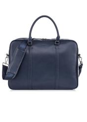 Navy blue roomy men's bag TORMN-0288-69(W23)-01