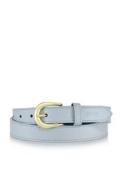 Blue leather women's belt PASDS-0303-62(W24)-01