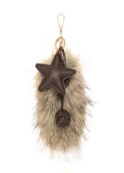 Keychain with fur BRELOK-212-1L(Z26) - front view of the product, on a white background.