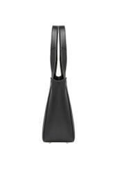 Women's leather black shopper bag TORES-1340-9I(Z26), side view of the product on a white background.