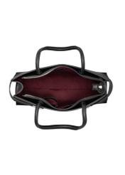Black large women's handbag TOREC-1373-9I(Z26), product view inside on white background.