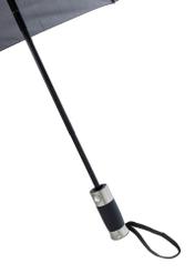 Men's folding umbrella in gray color PARSM-0031-9B(W26), view of the product handle on a white background.