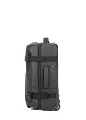 Small suitcase on wheels WALNY-0047-99-19(W26) - side view of the product, on a white background.