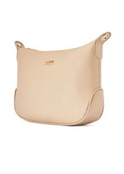 Beige women's hobo-style handbag TOREC-0829 A-80(Z 25) - diagonal view of the product on a white background.