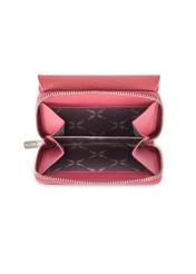 Small pink women's wallet PORES-0802G-31(Z25), product view inside on white background.