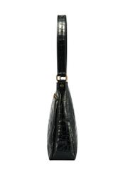 Croco leather women's handbag TORES-1130E-99(Z25), product view from the side on a white background.