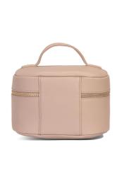 Beige round women's cosmetic bag TOREC-0919A-81(W25)-04