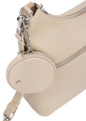 Cream purse handbag TOREC-0886A-80(Z25), close-up of product detail on white background.
