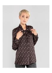 Women's shirt with tie BLUDT-0115-99(Z20)-01