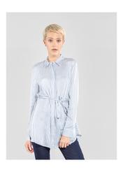 Women's long striped shirt BLUDT-0098-61(Z20)-01