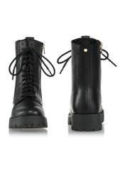 Black women's leather boots BUTYD-1119-99(Z24)-04