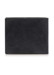 Men's navy blue leather wallet PORMS-0547-69(W23)-02