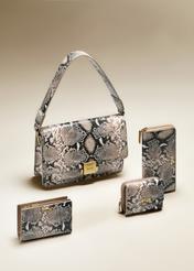 Leather women's handbag with animal motif TORES-1165-86(Z25)