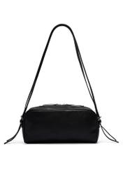 Black women's shoulder bag TOREC-1384-99(Z26) - product view from the back, on a white background.