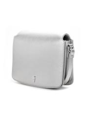 Silver women's handbag TOREC-1070-91(Z25), diagonal product view on a white background.