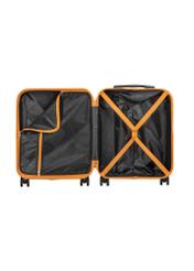 Small suitcase on wheels WALAB-0040-3A-19(W26), product view inside on white background.