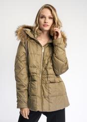 Women's down jacket with quilting KURDT-0408-28(Z22)-01