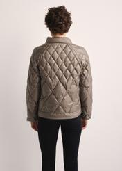 Olive quilted women's jacket KURDT-0597-57(Z25)