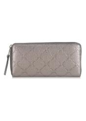 Large silver ladies wallet with embossing PORES-0869-92(Z23)-01