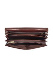Brown women's wallet PL-125-89(KS), product view from the inside on a white background.-02